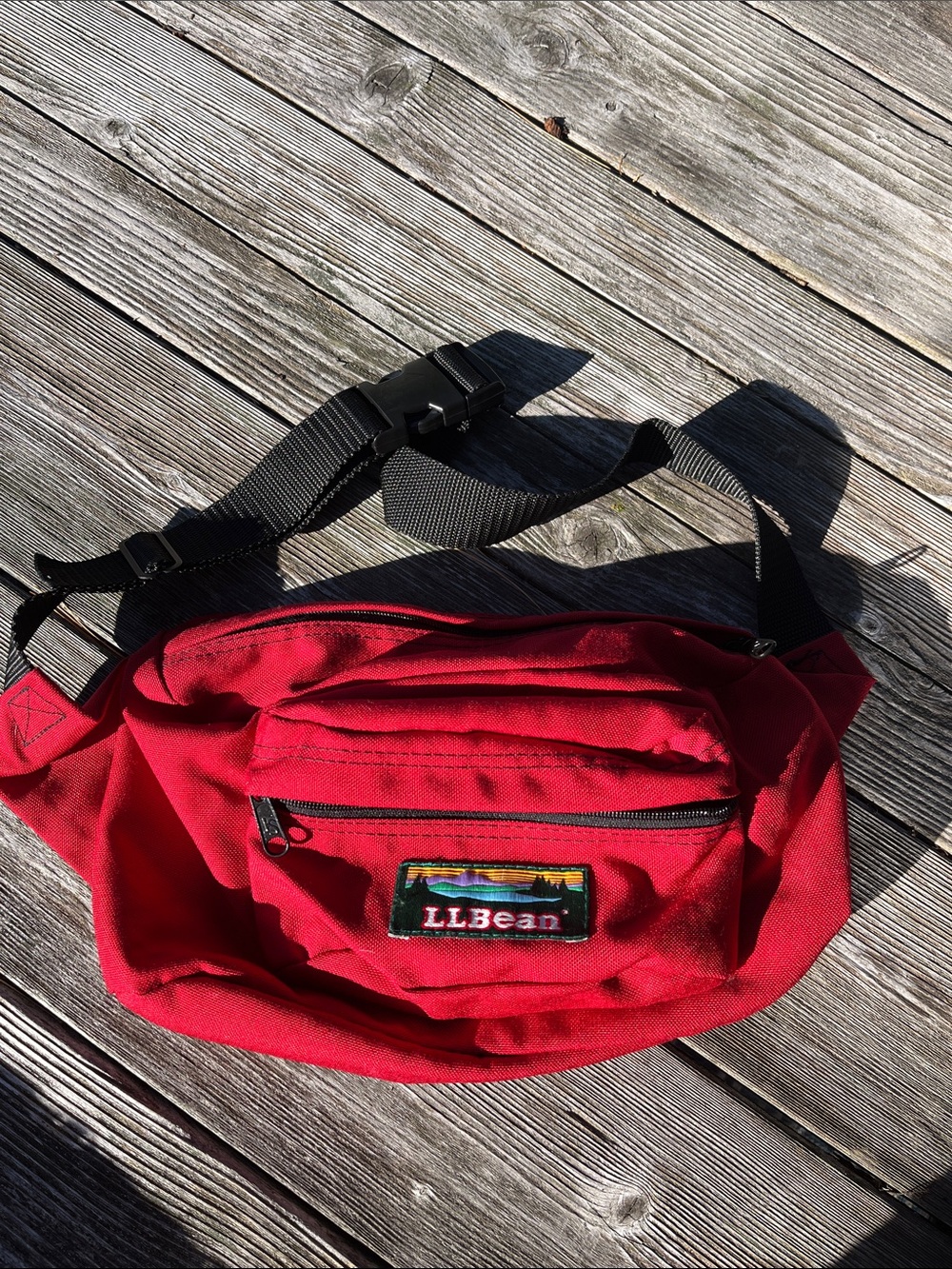 Vintage L.L. Bean Red Waist Pack / Fanny Pack